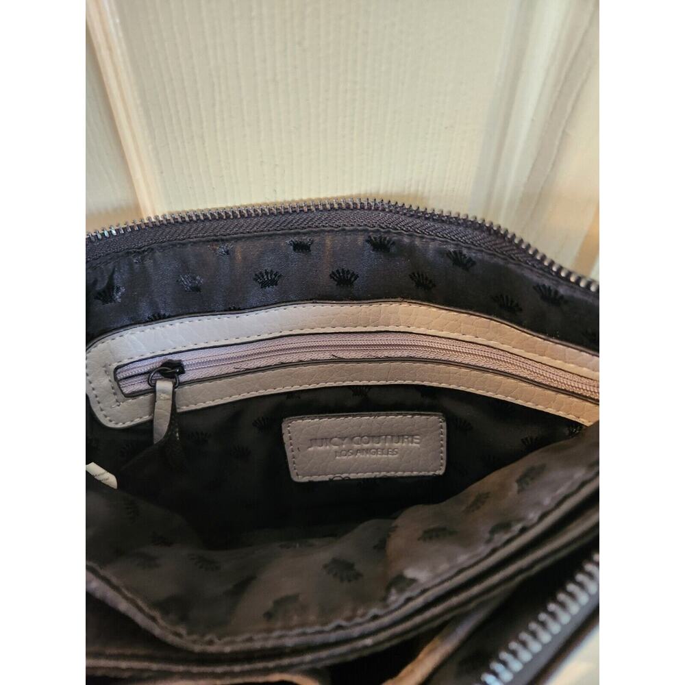 Juicy Couture Quilted Cream & Black Small Shoulder/ Crossbody Purse - Picture 7 of 14